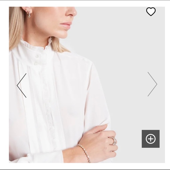 G.Label Litvack Pleated Collar Button down - Picture 2 of 7